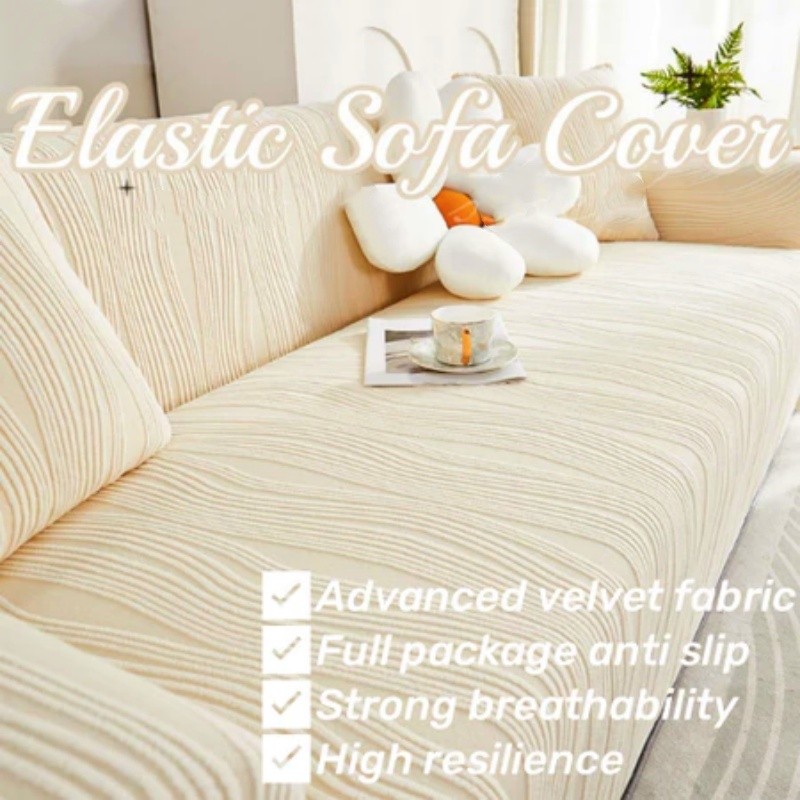 Elastic Sofa Cover Jacquard Velvet Fabric Four Seasons Universal Couch