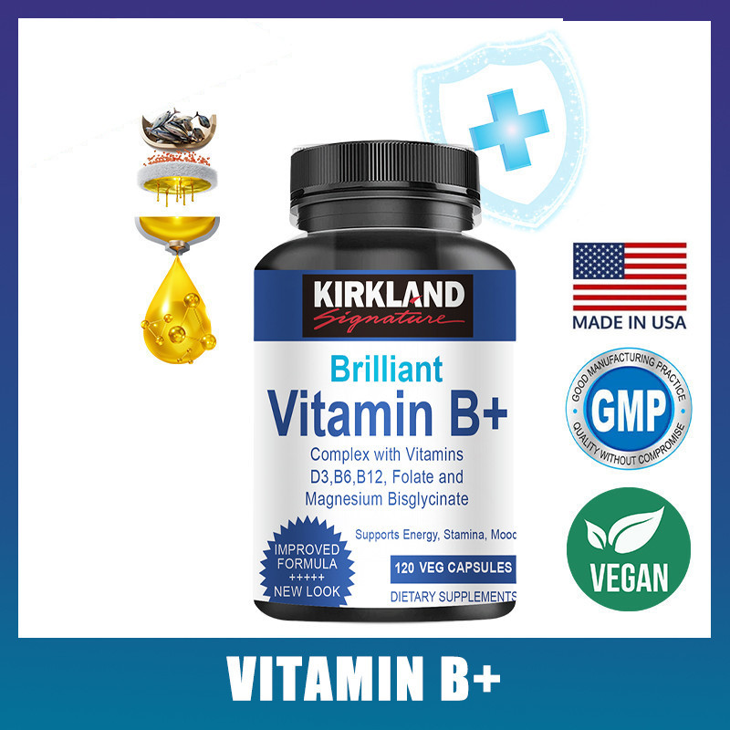 Vitamin B Complex with Vitamins B6,D3 Magnesium Bisglycinate B12 ...