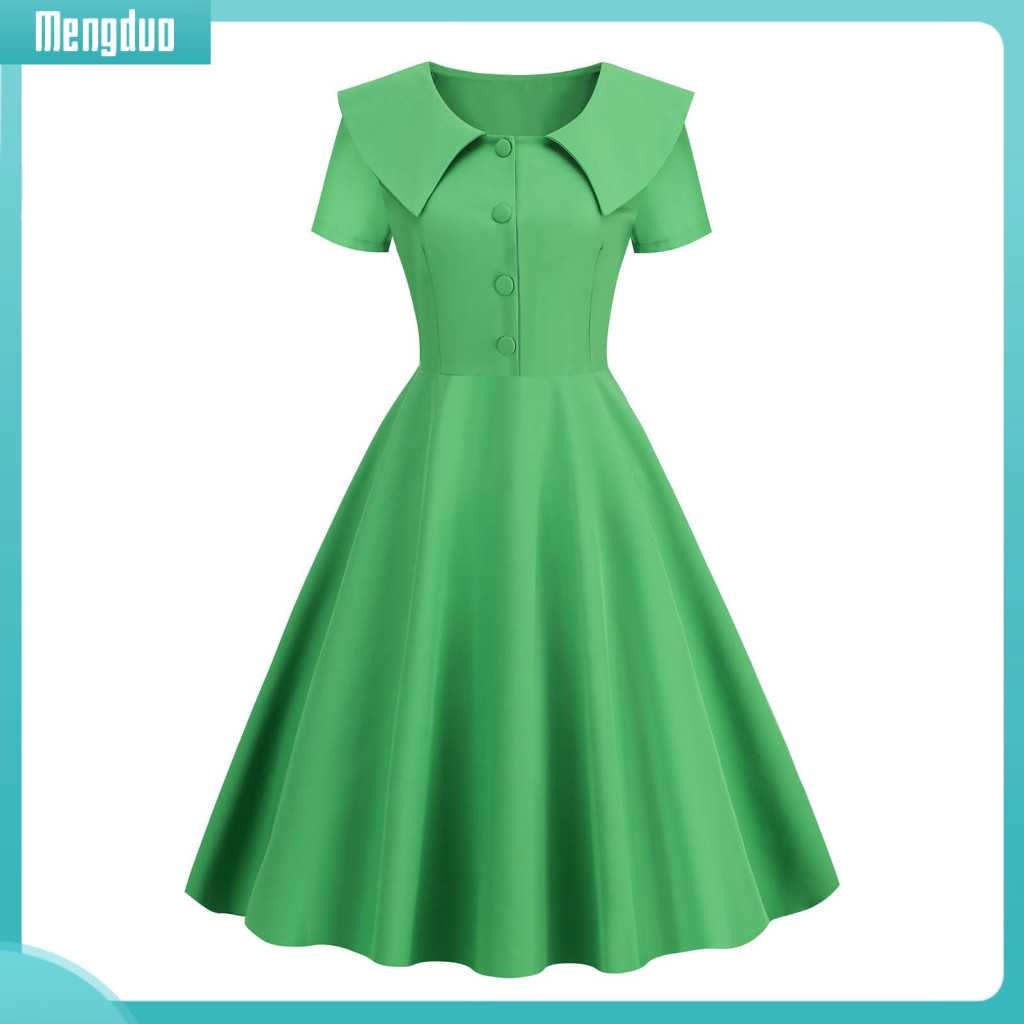 DUO| 1950s Style Dress Party Dress Vintage 50s Retro Women's A-line ...
