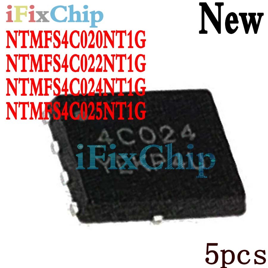 5 Pezzi NTMFS4C10NT1G (NTMFS4C10N) Circuito Integrato QFN8 – Nuovi