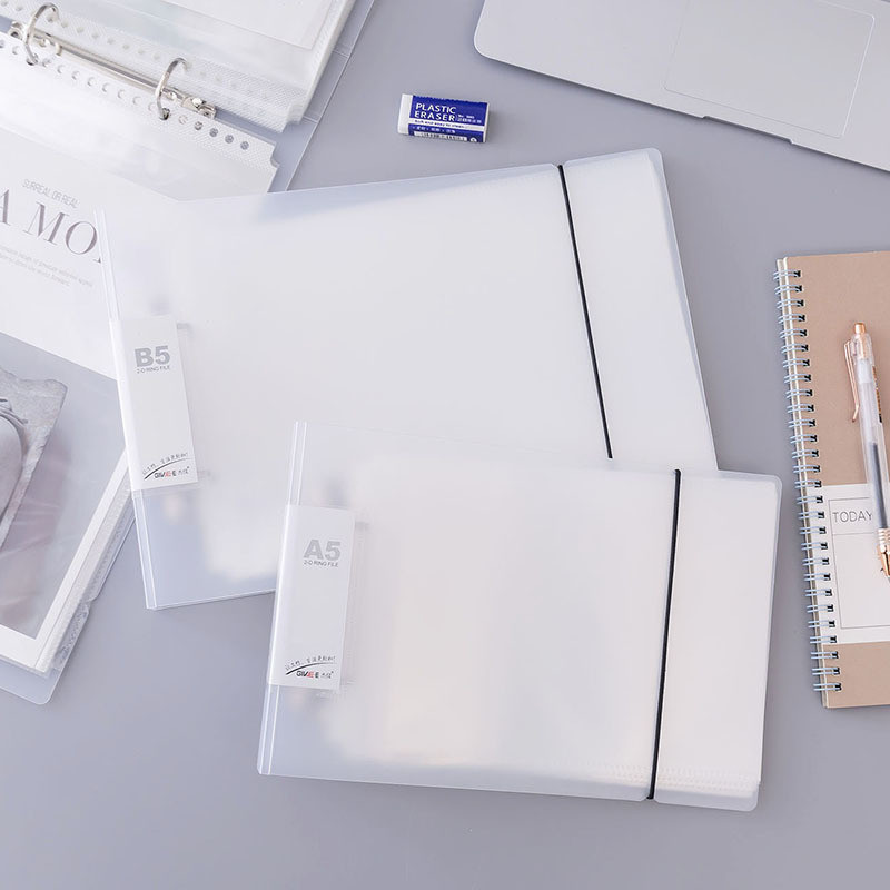Transparent Transparent Binder Folder Handbook Transparent 2-Hole ...
