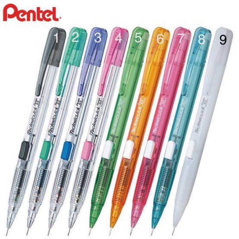 Pentel Techniclick Mechanical Pencil 0.5 mm. PD105 I Side | Shopee ...