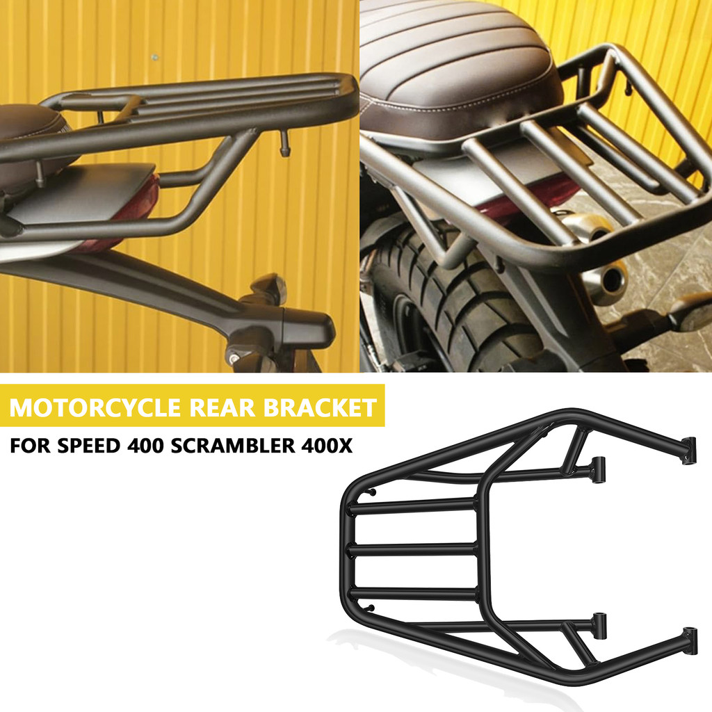For Speed 400 Scrambler 400 X Motorcycle Rear Rack Tailstock Luggage ...