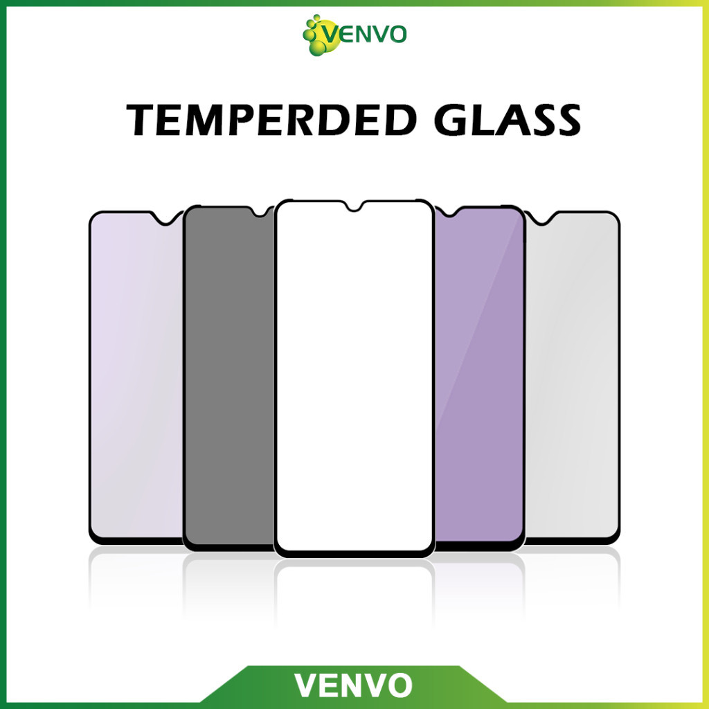VENVO - Tempered Glass Clear Matte Anti Spy Blue Exclusive Oppo Reno ...