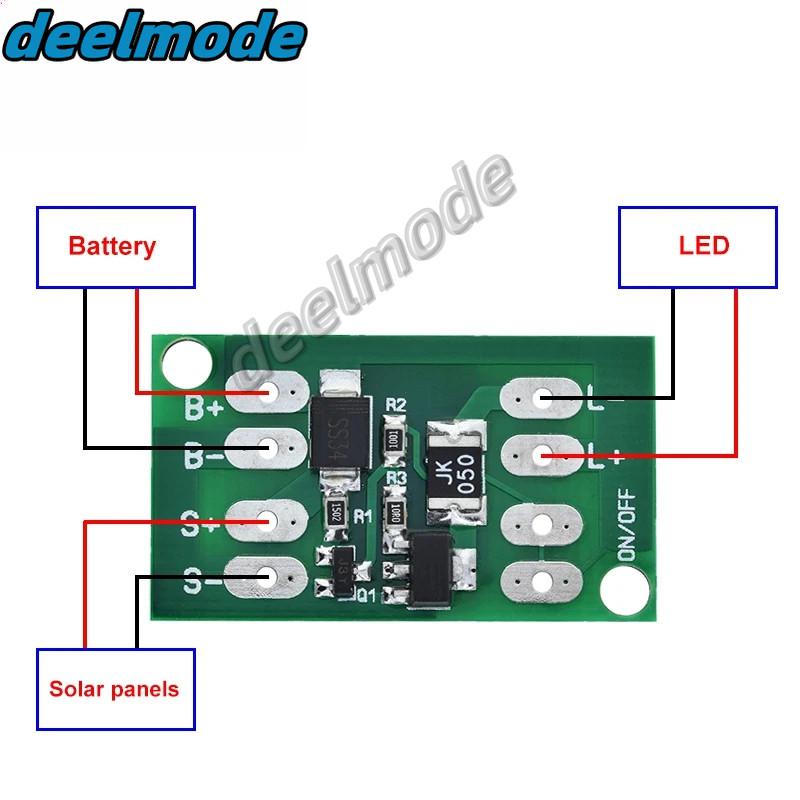Automatic Solar Panel Battery Charger Board Night Light LED Lamp ...