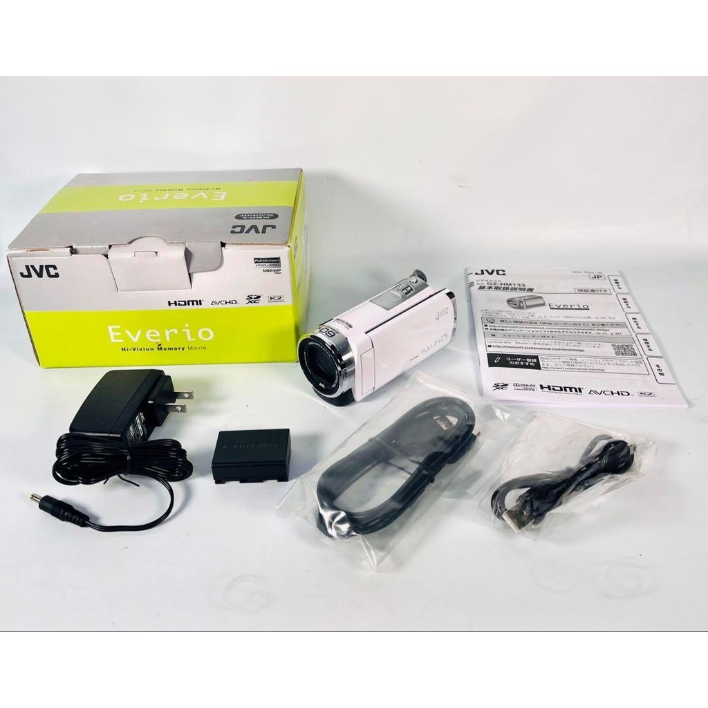 Used in Japan 】JVC Everio GZ-HM133 Video Camera White | Shopee