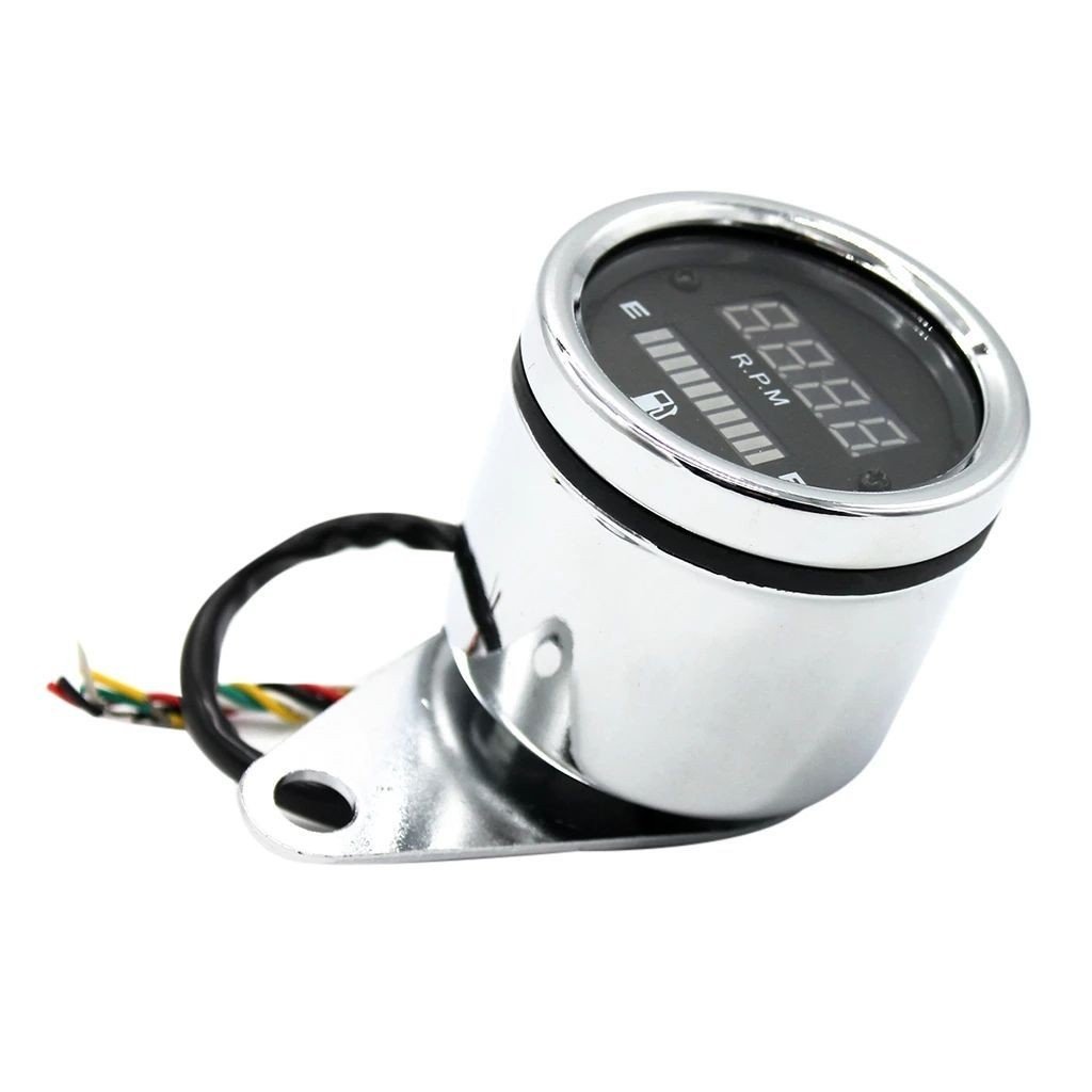 Motorcycle Retro Modified Tachometer Tachometer Digital Universal LDE ...