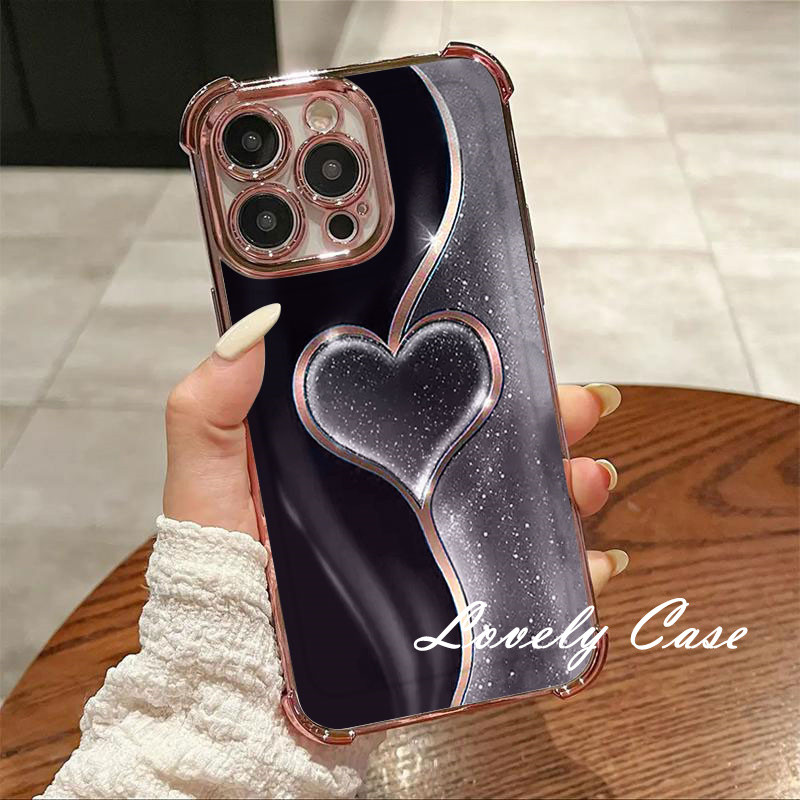 Custodia protettiva trasparente con motivo floreale per iPhone 16 15 14 13 12 11 Pro MAX 16E 7 8 Plus X XR XS SE2 Cover per assorbimento degli urti  202192403