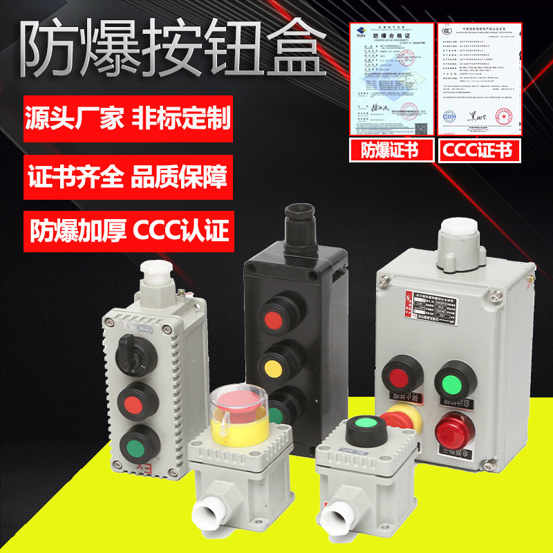 Explosion-Proof Button Box4Button3Button2Button Emergency Stop Knob Box ...