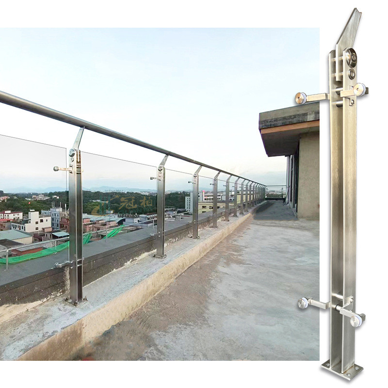 304 Stainless Steel Home Decoration Villa Outdoor Stair Handrail Glass ...