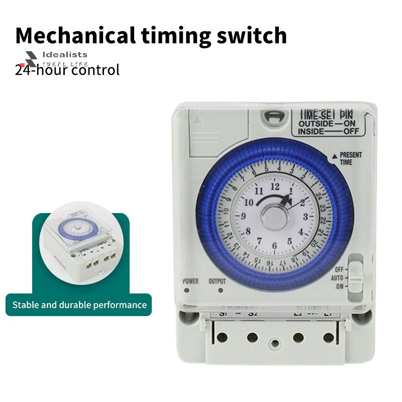 Idealist 24Hours Timer Switch Timer Plug In Mechanical Grounded ...