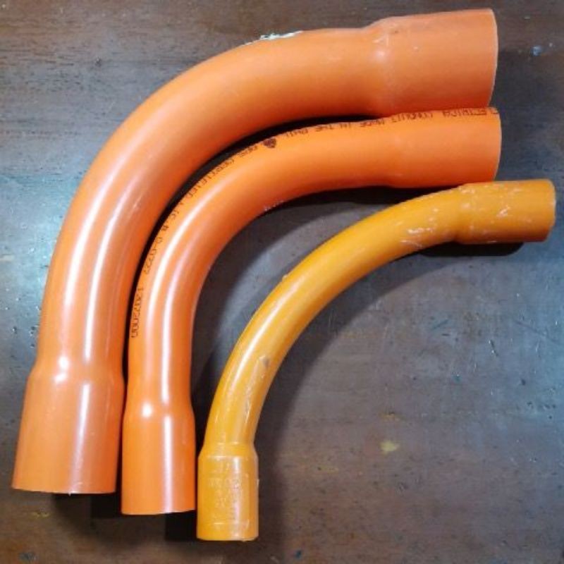 yihan-ph Per Pcs!!! Pvc orange long short elbow electrical for pipe ...