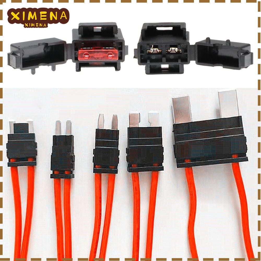 XIMENA 2pcs Fuse Extension Cord Non-Destructive 16AWG Car Modification ...