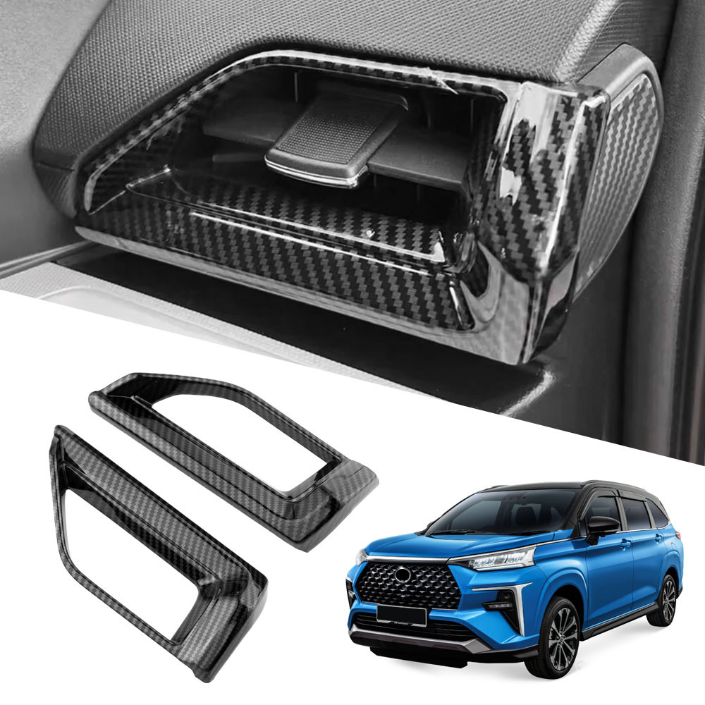 Simulated Carbon Fiber Car Front Air Vent Cover Trim Sticker for 2022 ...