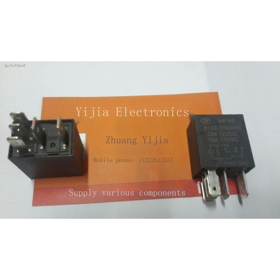 Relé HFV6 012Z-TR 12V 20A 5 Pines - Pack De 10 Unidades, Para Automóvil