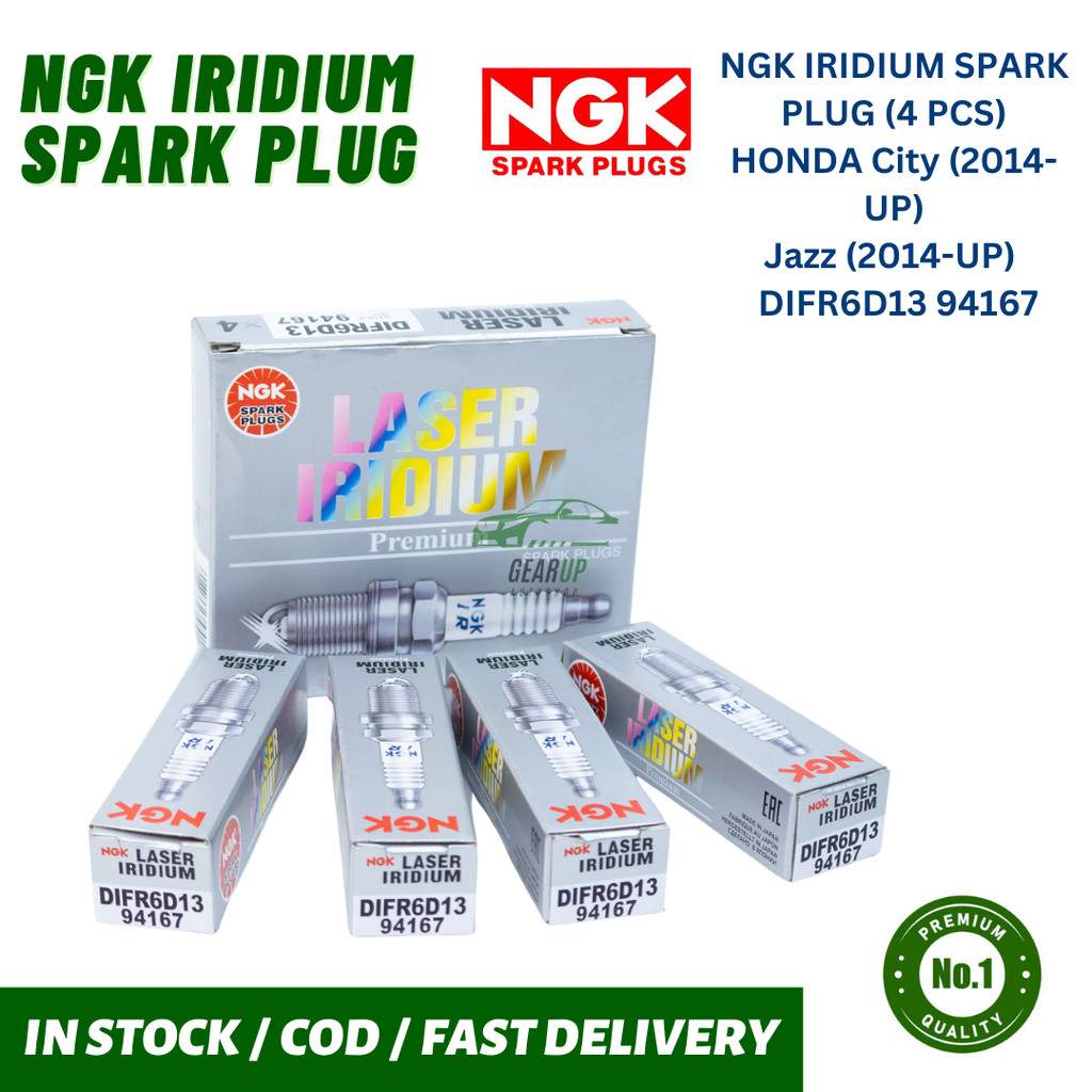 4PCS NGK IRIDIUM SPARK PLUG for HONDA City (2014-UP) / Jazz (2014-UP ...