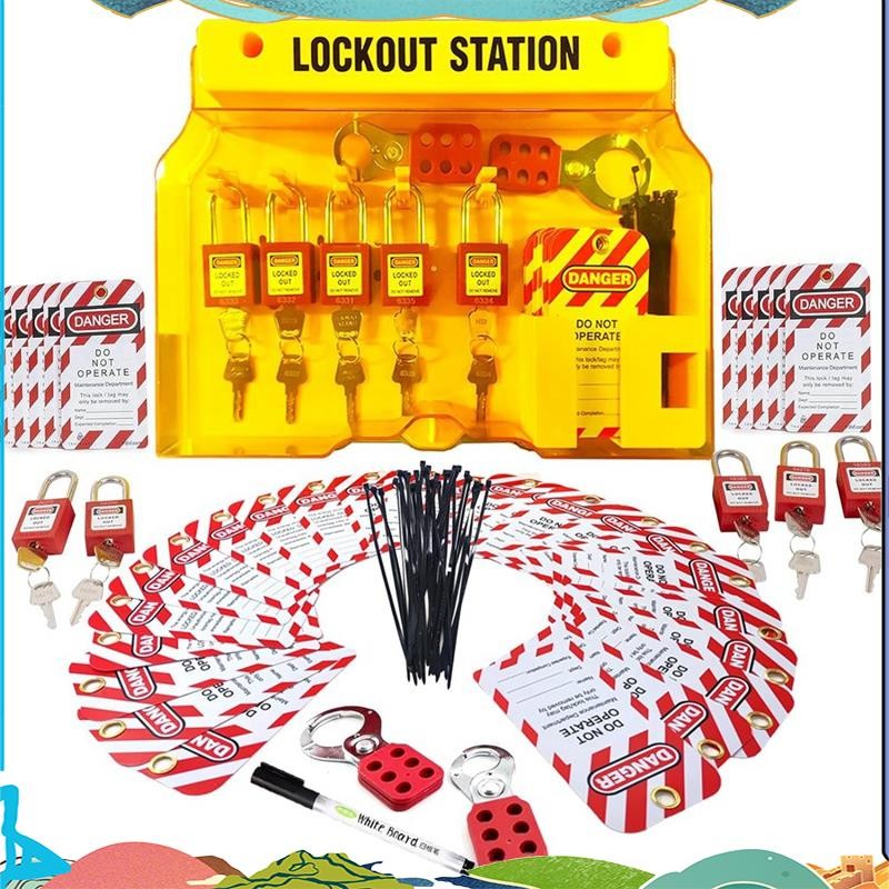Lockout Tagout Station for Safe Electrical Lockouts,2Hasps,25Loto Tags ...