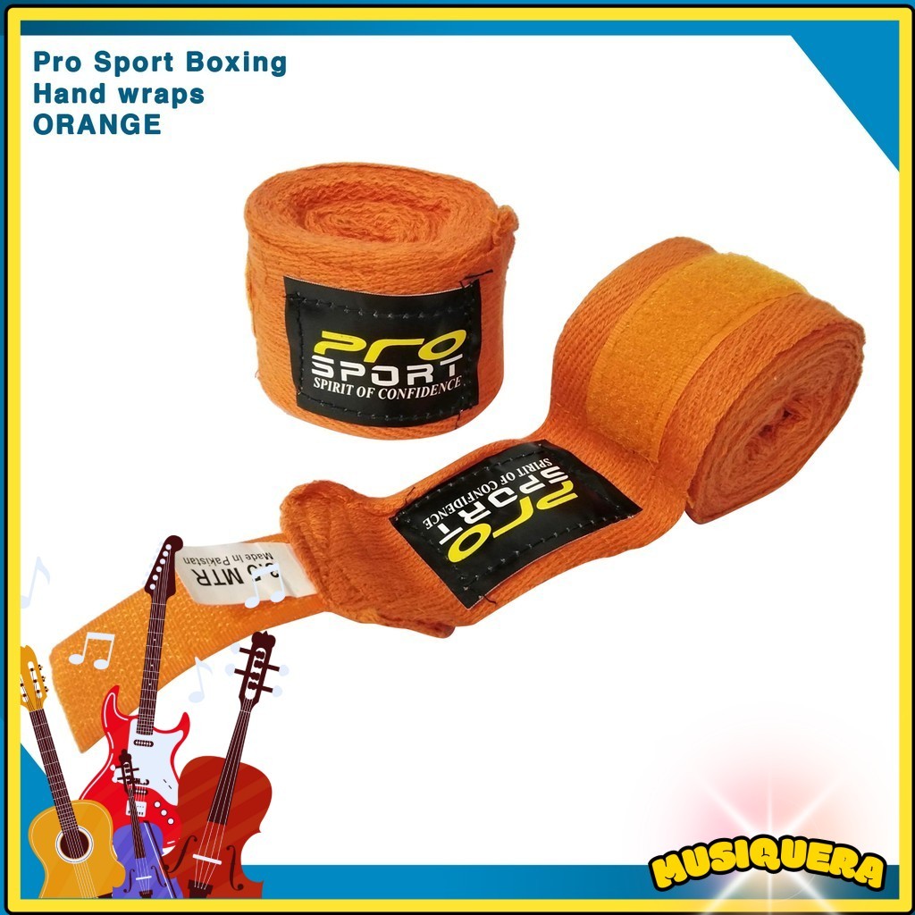 Pro Sport 3.5m Boxing Hand Wraps -Orange | Shopee Philippines