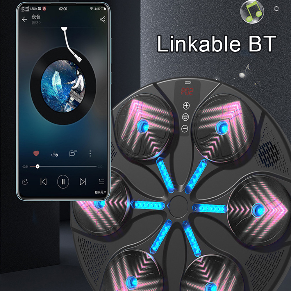 IMeshbean Smart Music Boxing Machine – 9 Training Modes With Bluetooth, Gloves, & LED Lights