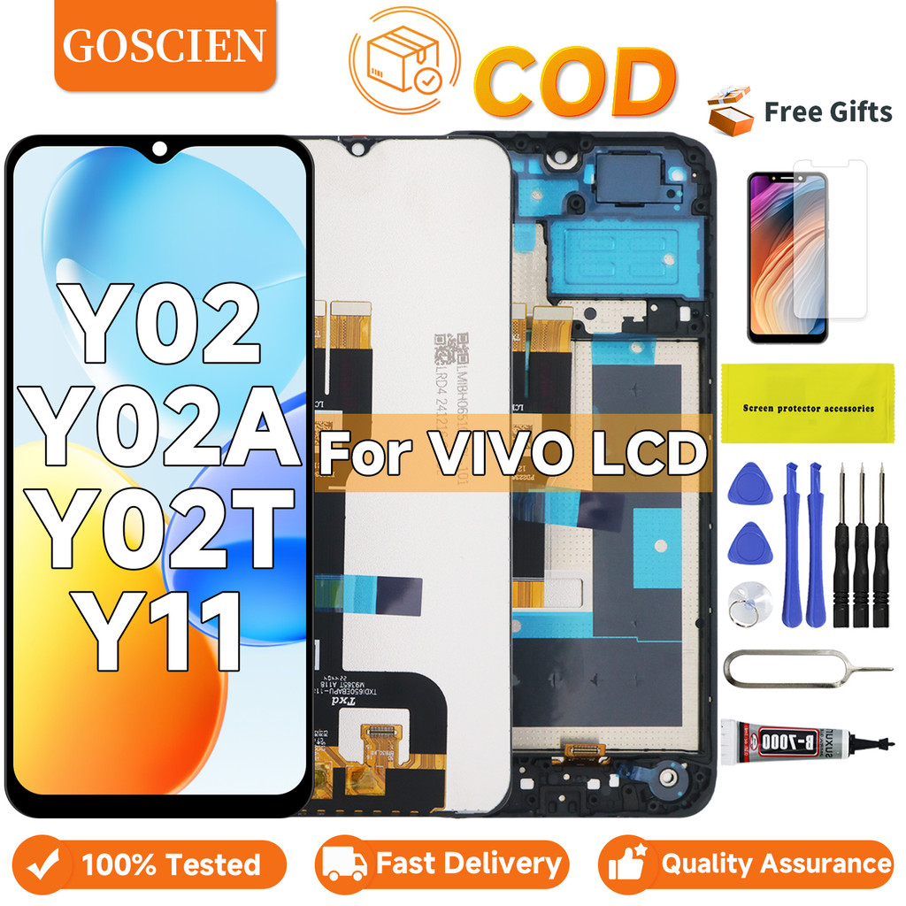 For VIVO Y02 Y02a Y02t Y11 2023 V2252 V2234 V2236A Screen LCD With ...