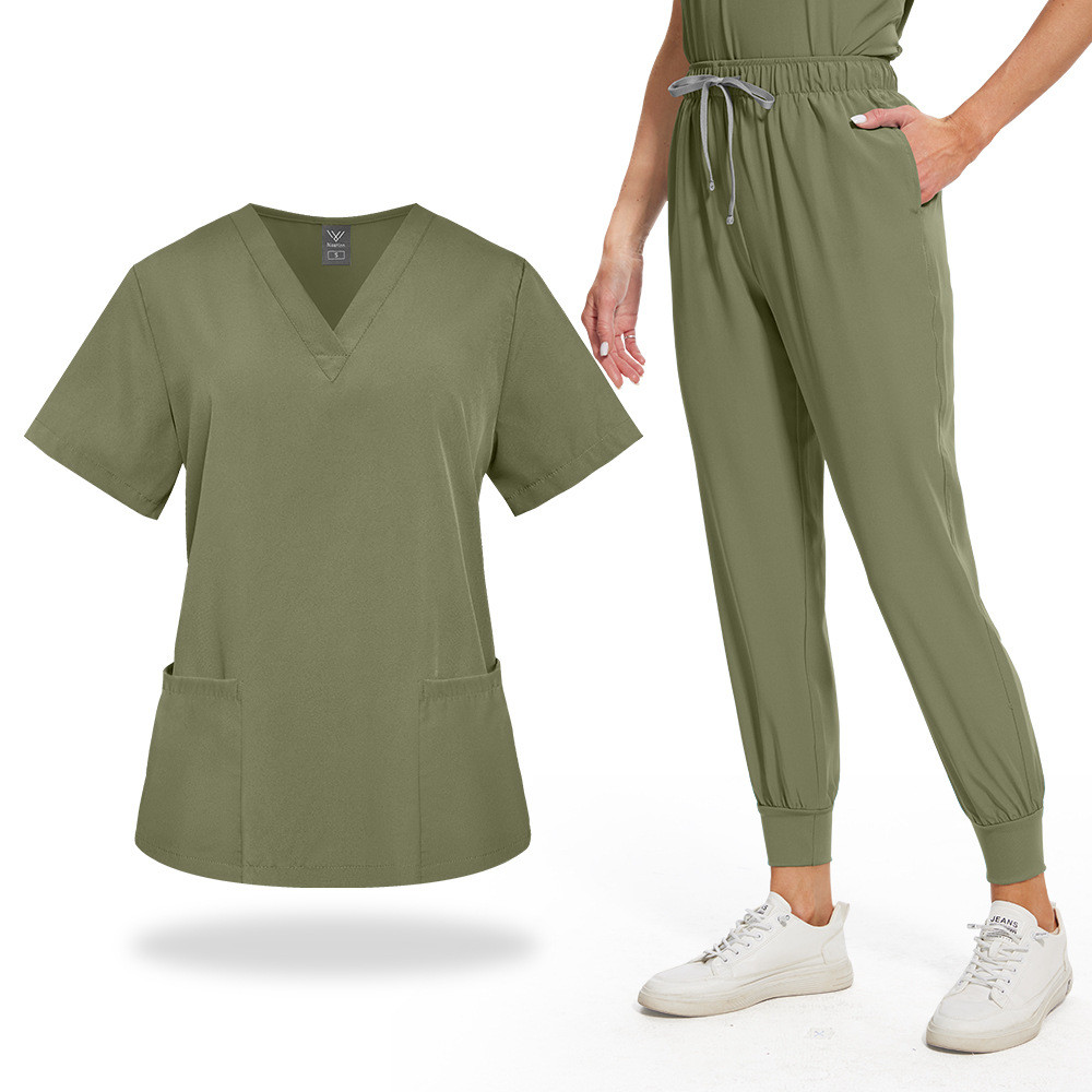 2025 Multi-Color Plus Size Quick-Drying SCRUB Suit Men and Women Nurses ...