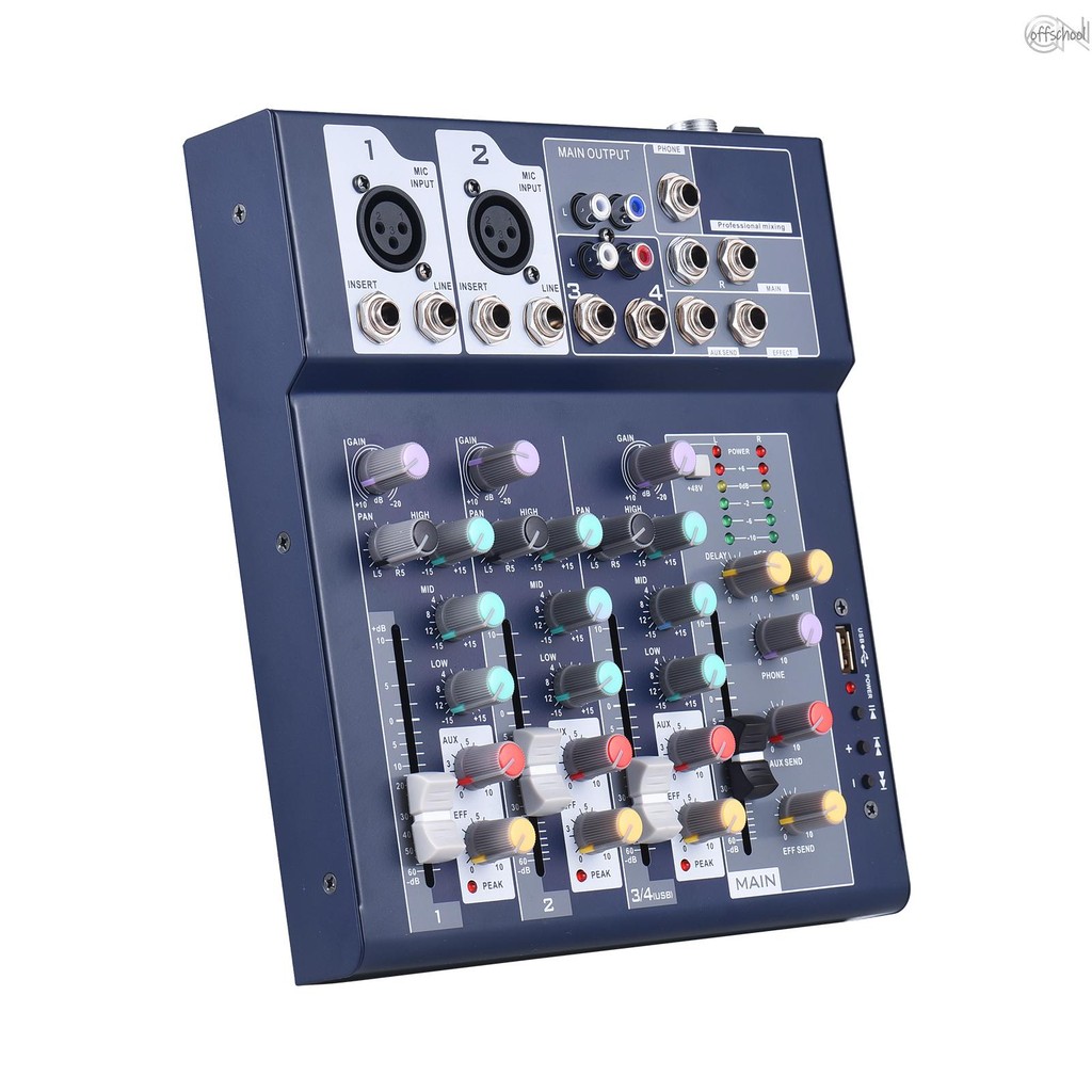 4channel Mixing Console & Aux Paths Plus Effects Processor Digital