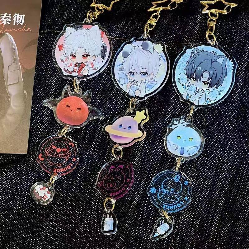 New Anime Love and Deepspace Key Chains Two-sided Keychain Game Cartoon ...
