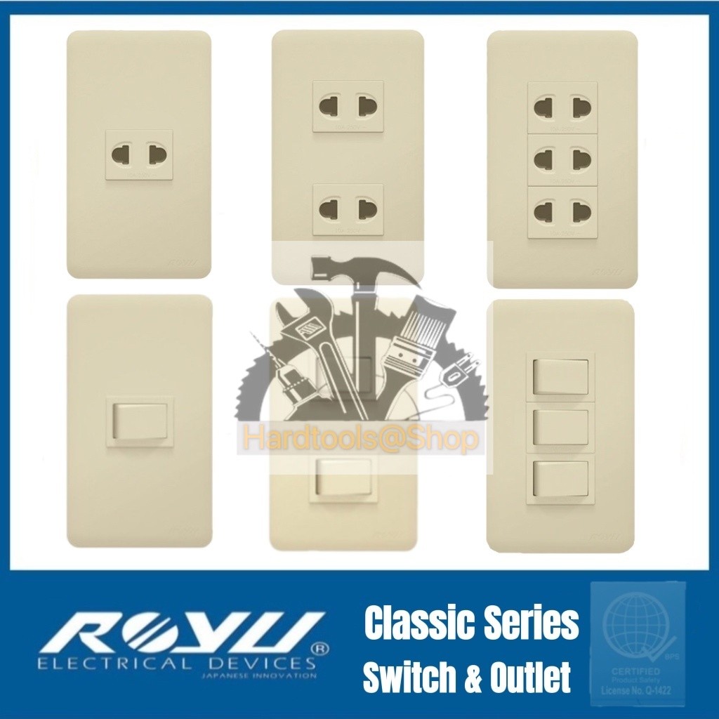 Royu Classic Series Switch & Outlet 1G,2G,3G** | Shopee Philippines