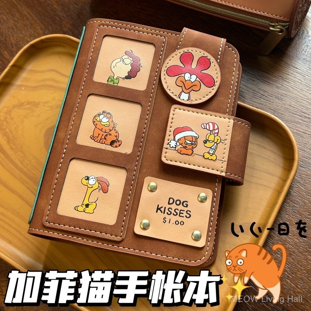 ⭐⭐Xiaohongshu Same Style Garfield m5Journal Book Removable Loose Spiral ...