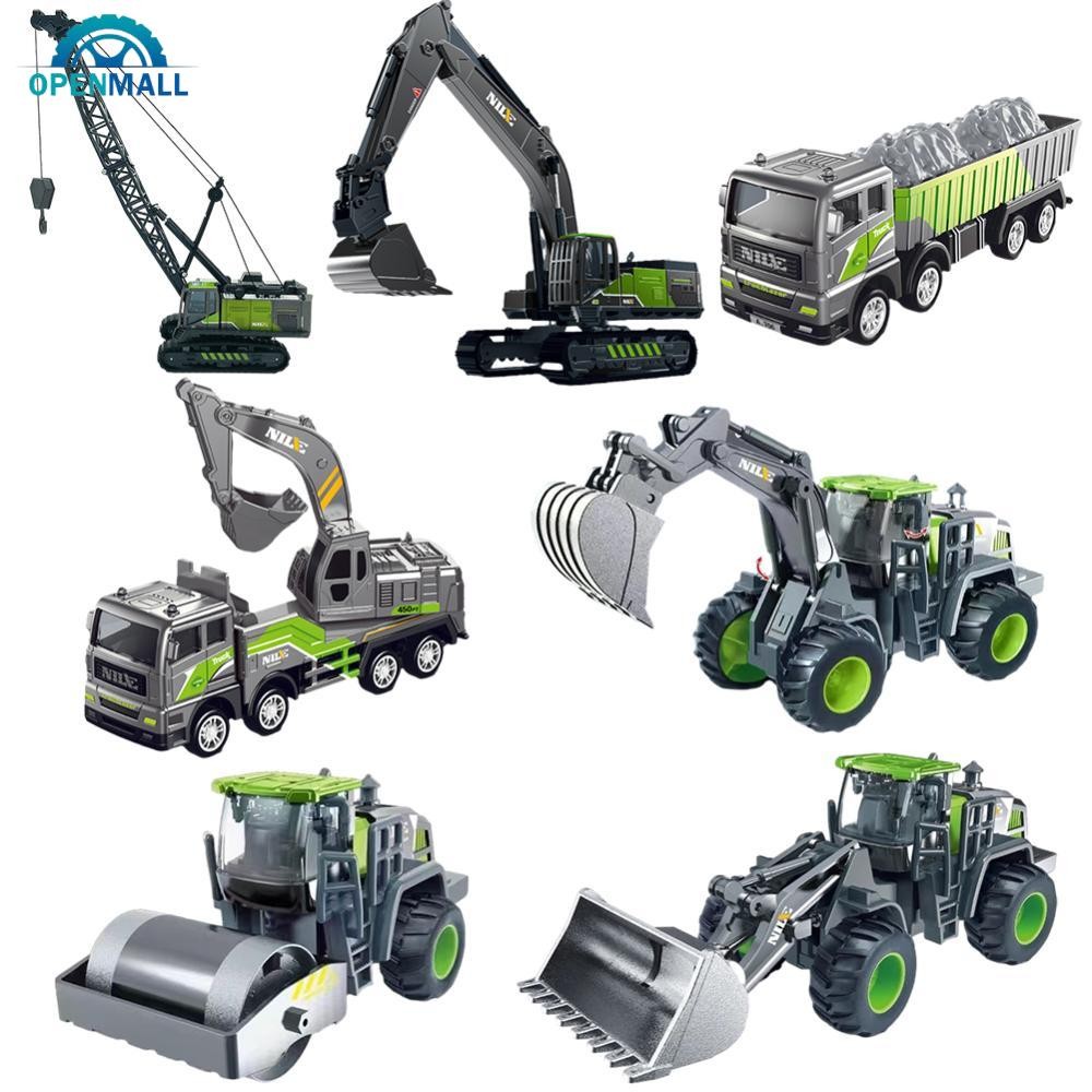 OPENMALL 1:55 Construction Engineering Crane Vehicles Set Toy Alloy ...