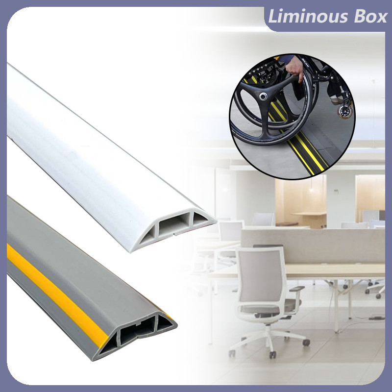 1M Floor Cable Protection Strip PVC Wire Storage Bar Flexible Cable ...