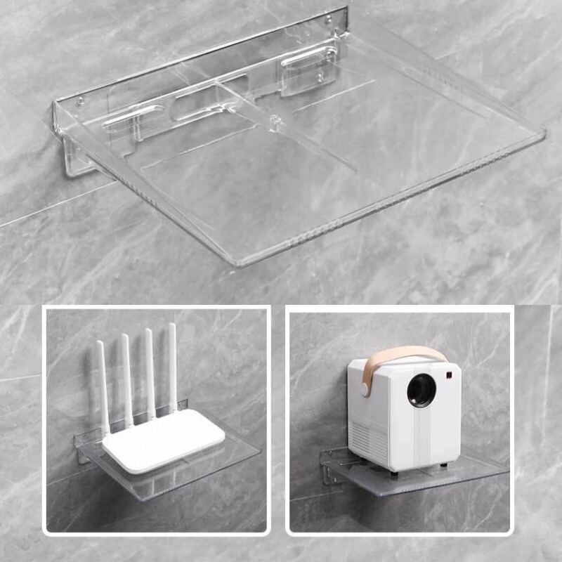 Wall Mounted Camera Transparent Bracket Plastic Storage Rack Non ...