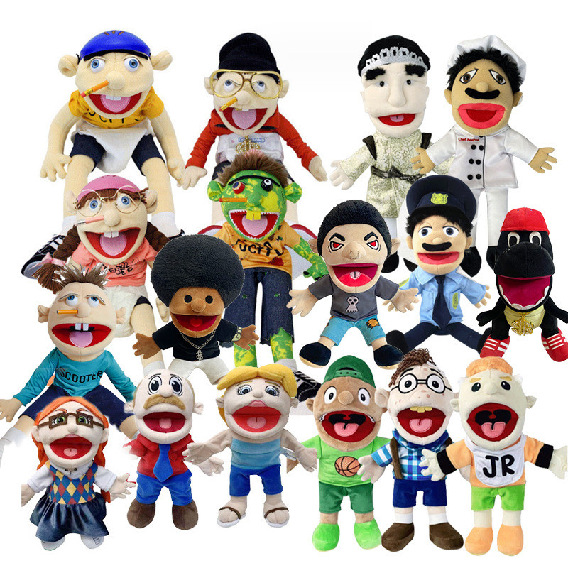 Jeffy Puppet Doll Talk Show Hand Muppet Cody Junior Joseph Chef Police ...