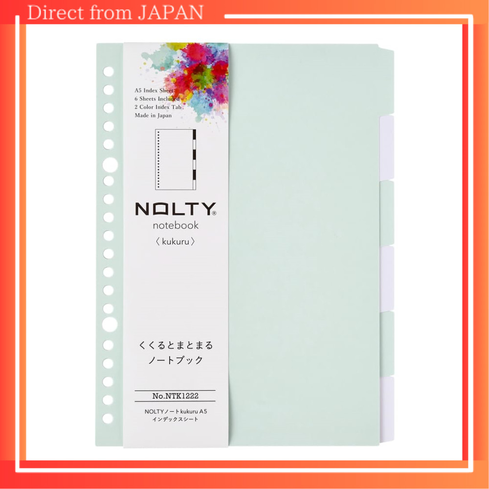 Efficiency NOLTY Note kukuru A5 Index Sheet Green NTK1222 | Shopee ...