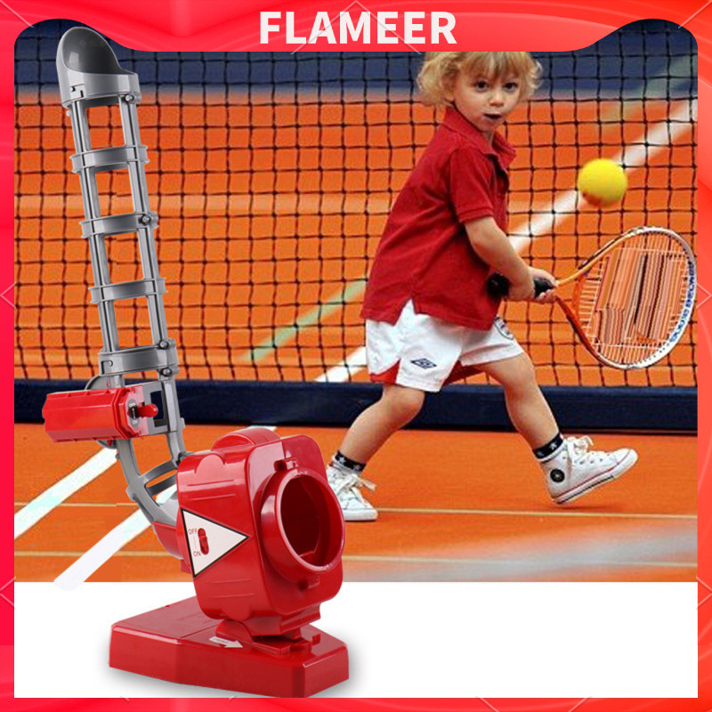 Electronic Baseball Pitching Machine with Six EVA Balls,Tennis Racket ...