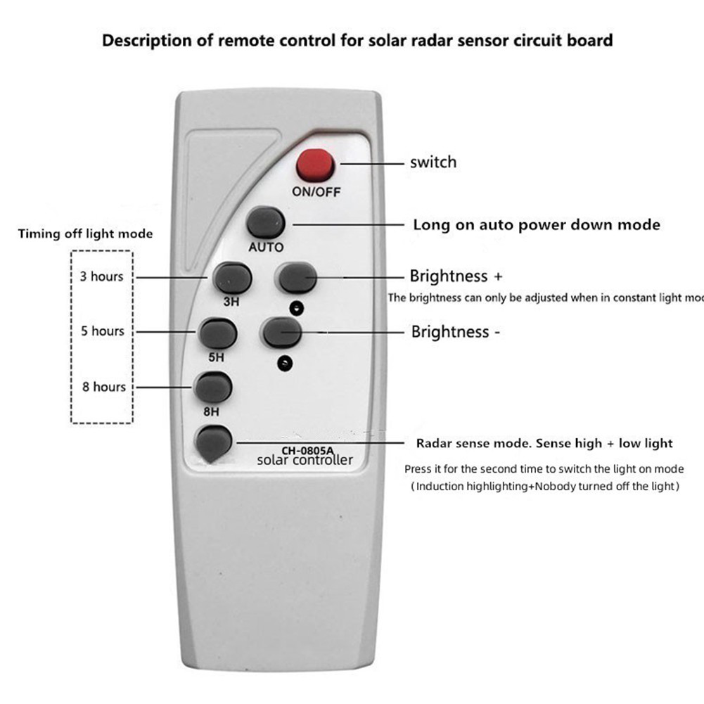 Solar Light Control Circuit Board Microwave Radar Human Body Induction ...