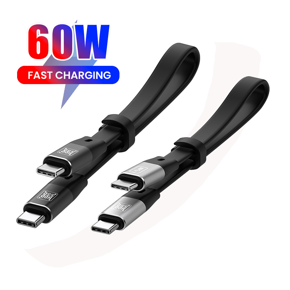 Twitch 20CM Short PD60W Fast Charging Type C to Type C Data Cord Cable ...