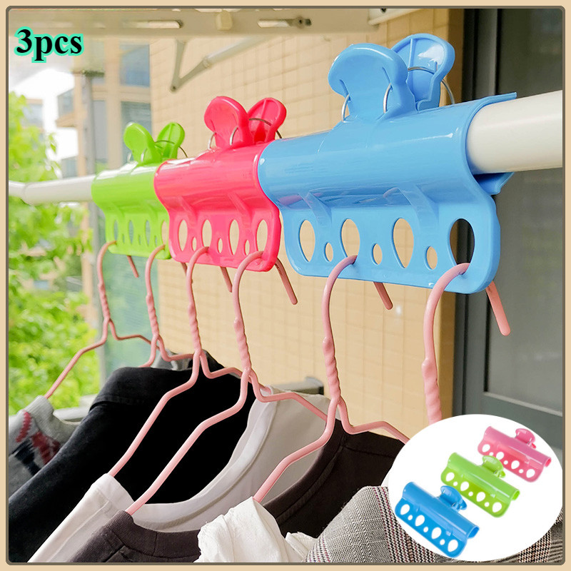 Porous Clamp Rod Type Windbreaker Clip Plastic Laundry Storage Quilt ...