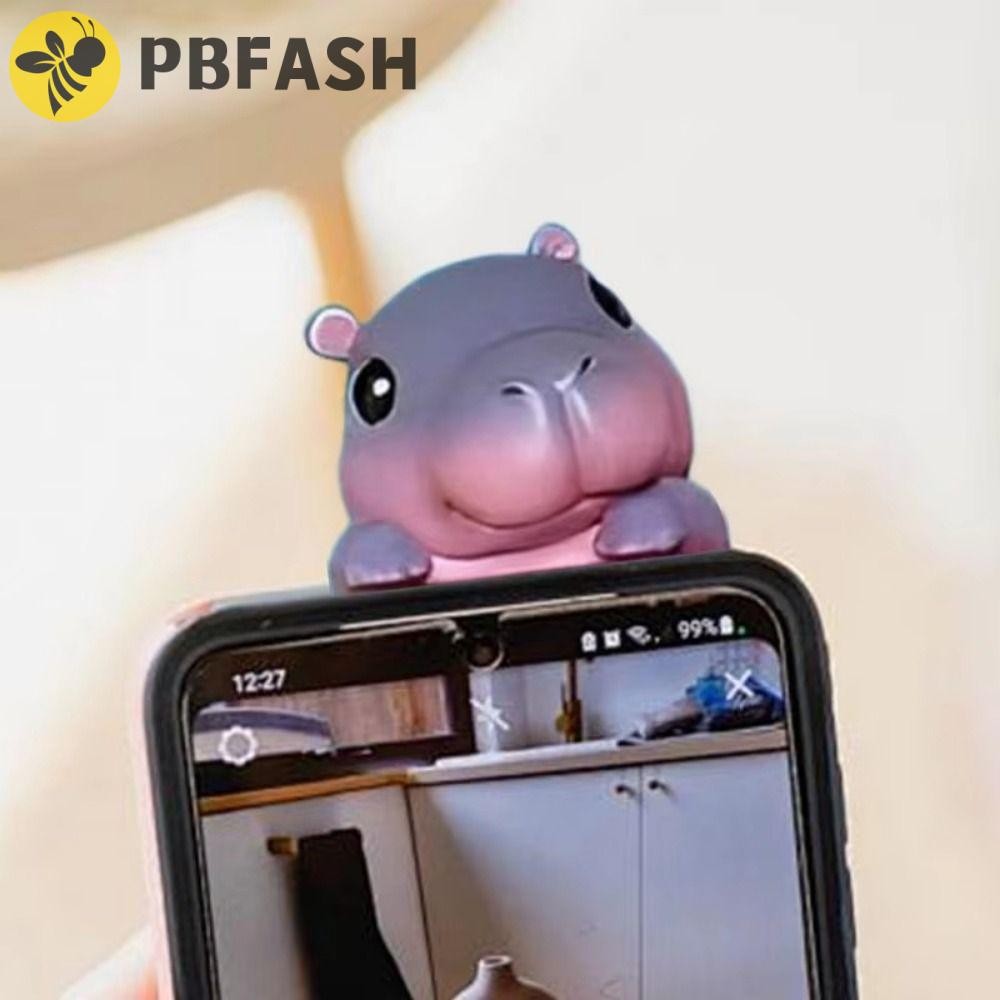 PBFASH Computer Monitor Decor, 3D Desk Toy Cartoon Moo Deng Screen ...