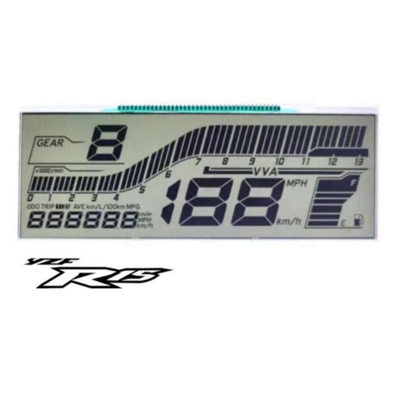 Lcd speedometer Yamaha R15V3 and MT15 PNP R15V3, ORI built into the ...