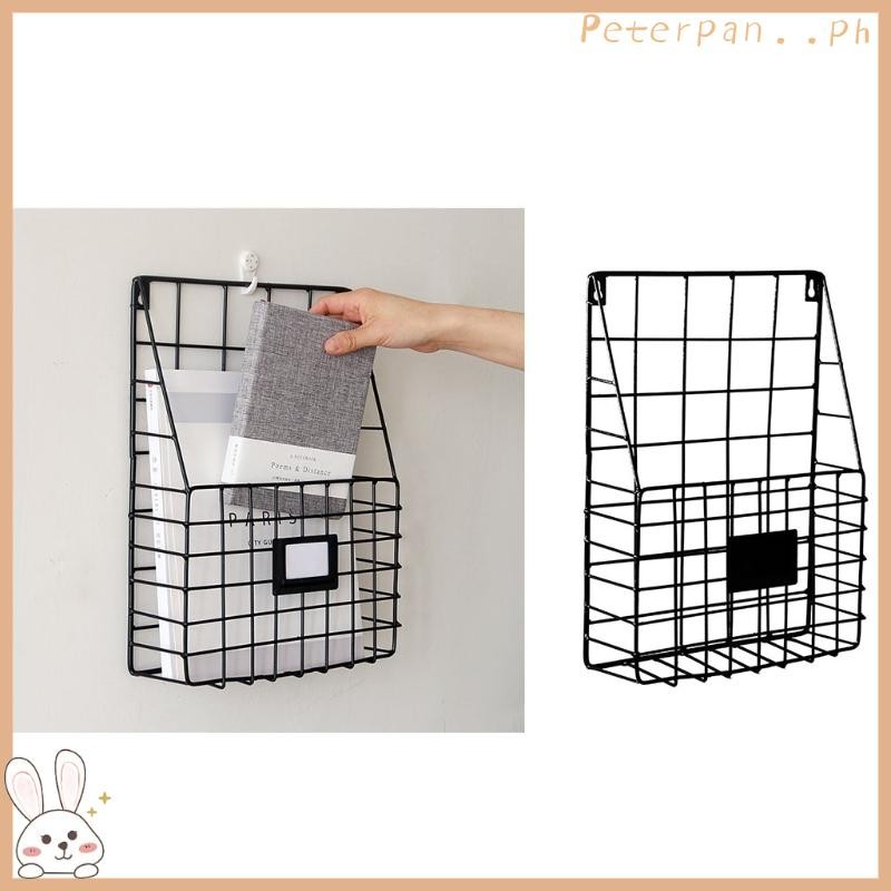 PP Mail Organizer Wire Basket Wall Mounted File Holder Hanging Document