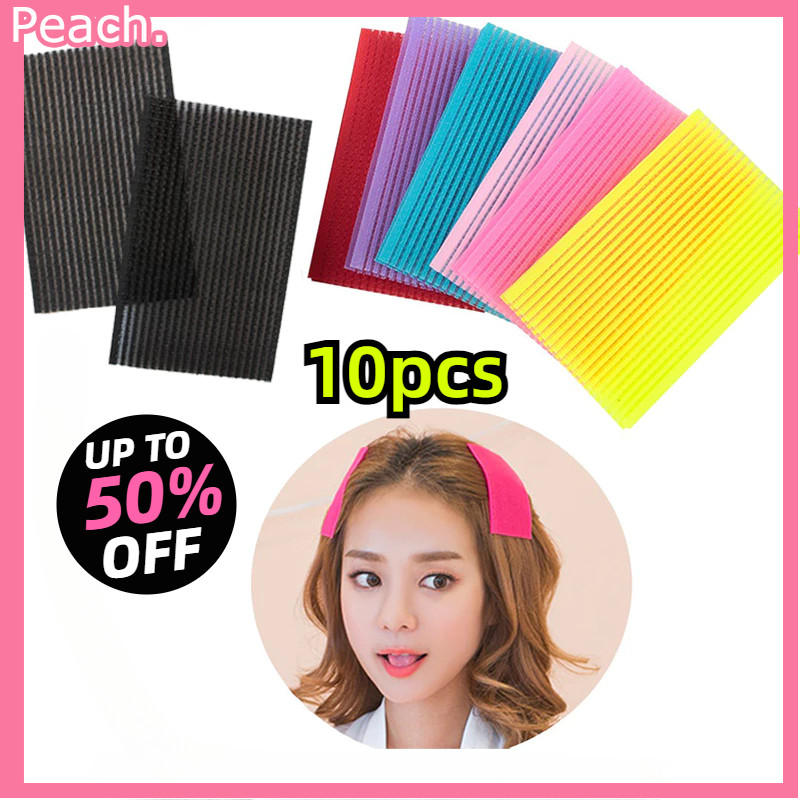 10 Pcs Set Hair Velcro Pad Magic Paste Bangs Sticky Bangs Puffy Hair ...