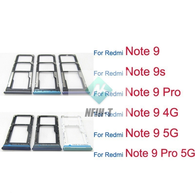 New SIM Card Tray Slot Holder For Xiaomi Redmi Note 9 Pro 4G 5G 9S ...