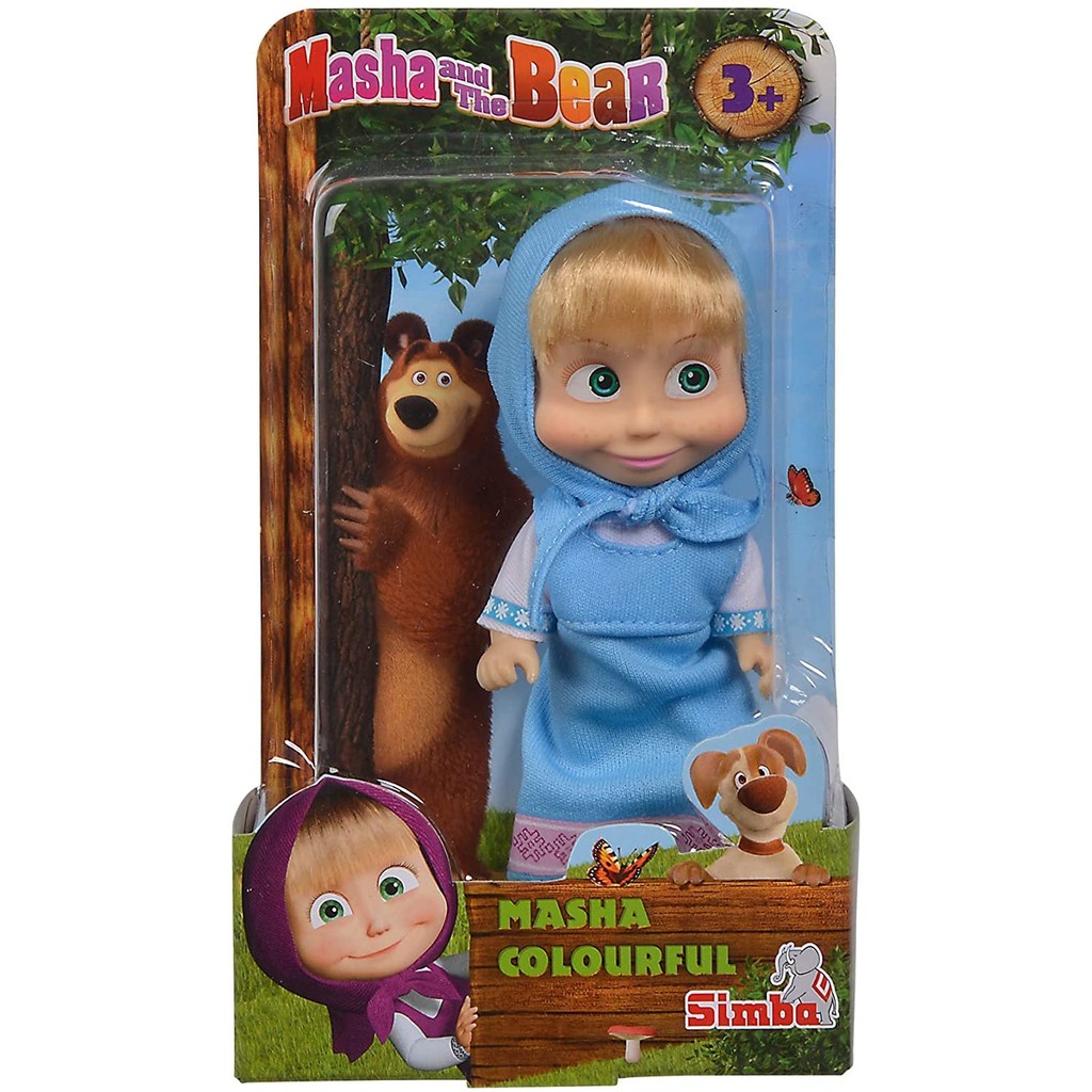 Masha and the Bear Masha Mini Doll 12cm Blue 109301678 | Shopee Philippines