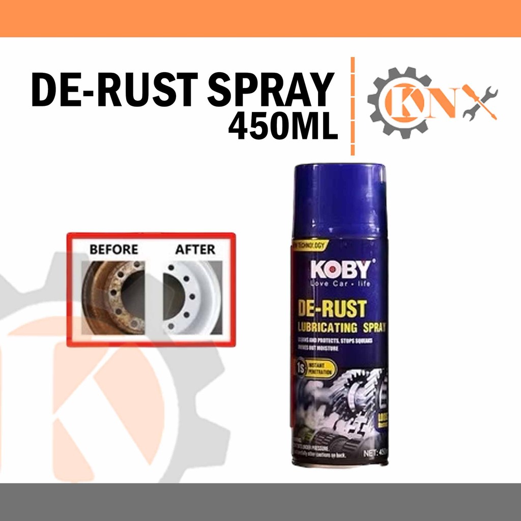 KOBY DE-RUST Remover 100% Original Lubricating Spray Penetrating Oil ...
