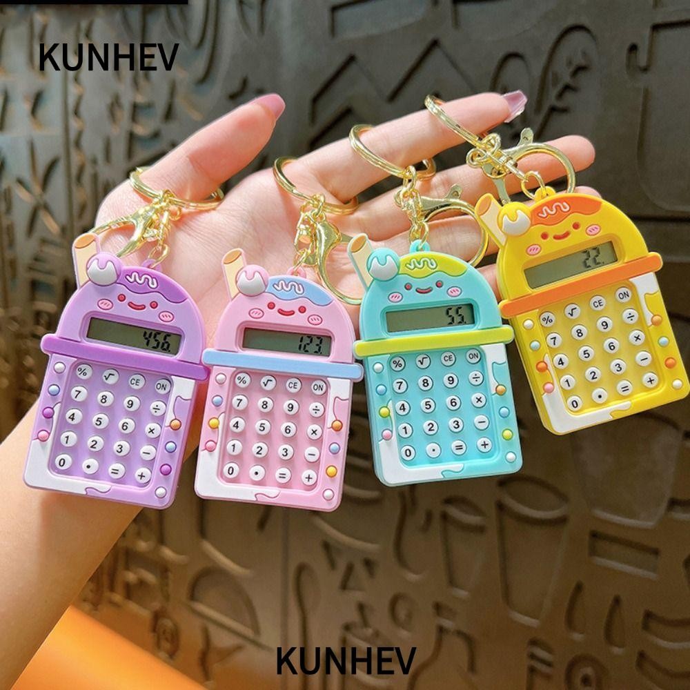 KUNHEV Mini Calculator, Kawaii Maze Key Chain, Portable Lightweight 8 ...
