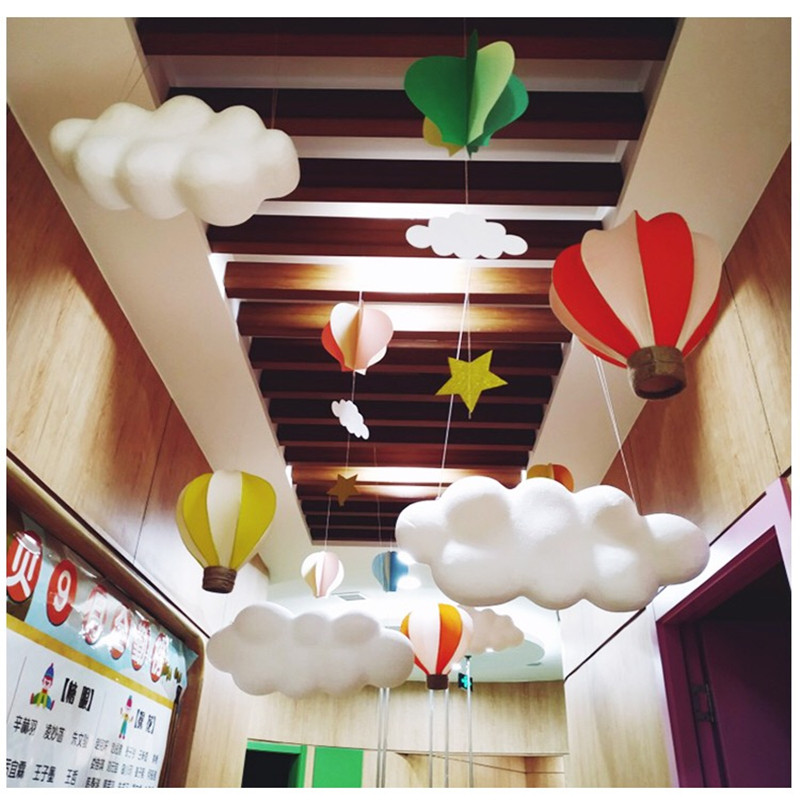 Foam 3D Realistic Cloud Display Props Decoration for Shop Windows and ...