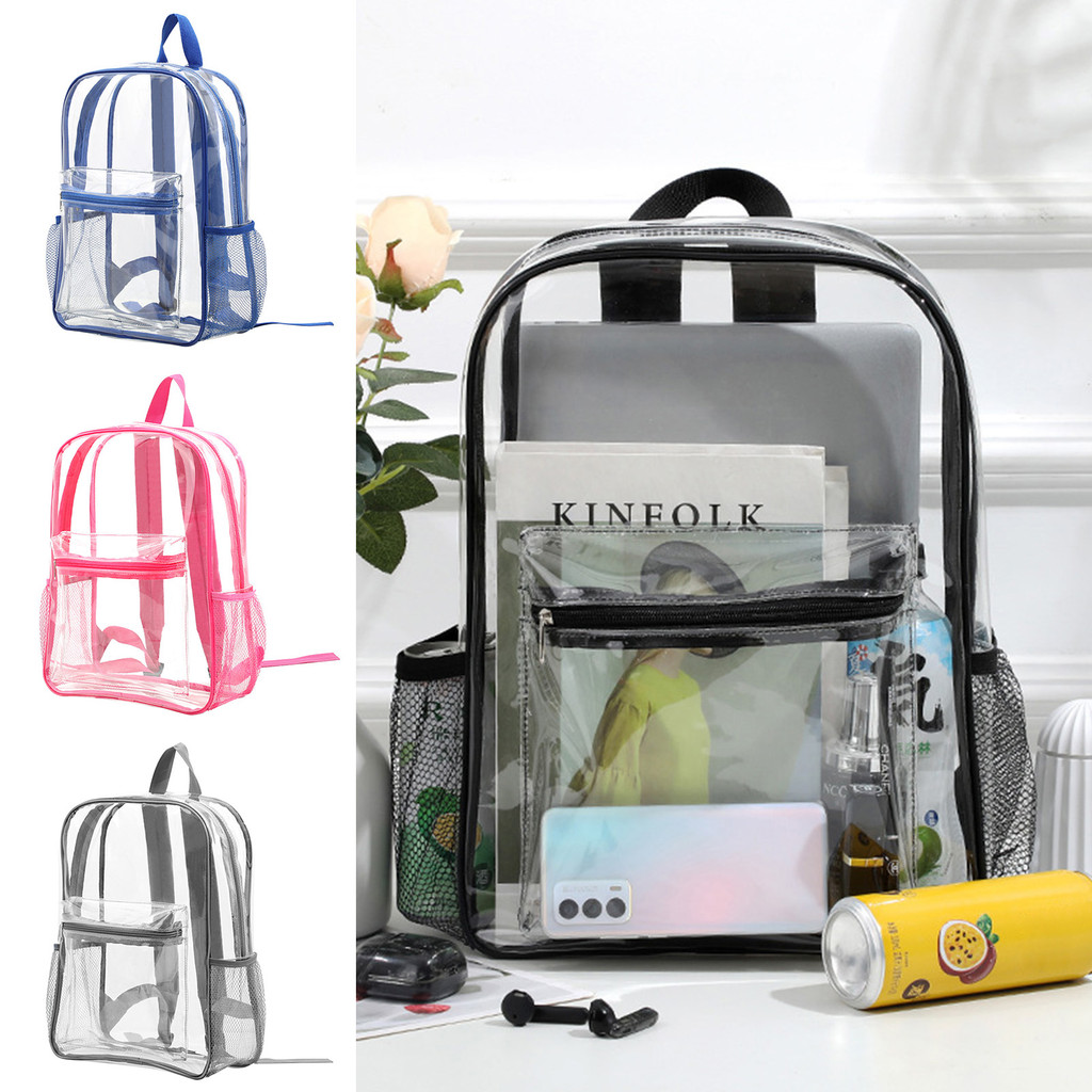 【Ready Stock-Apex.ph】New PVC Transparent Backpack Large Capacity ...