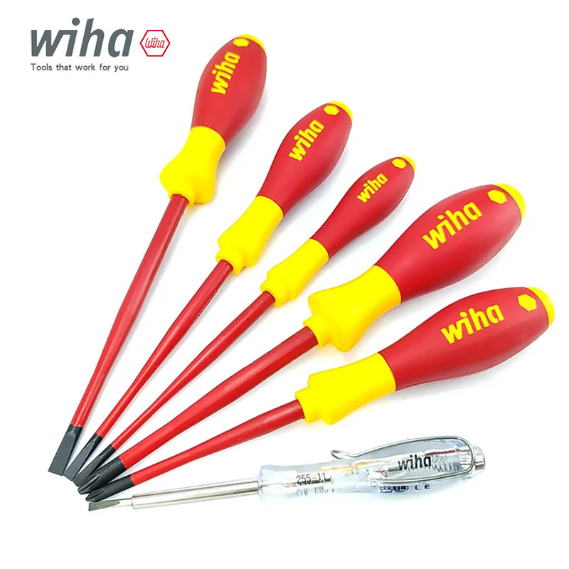 Wiha Insulated Screwdriver Set 6PCS 1000V VDE Phillips and 1head