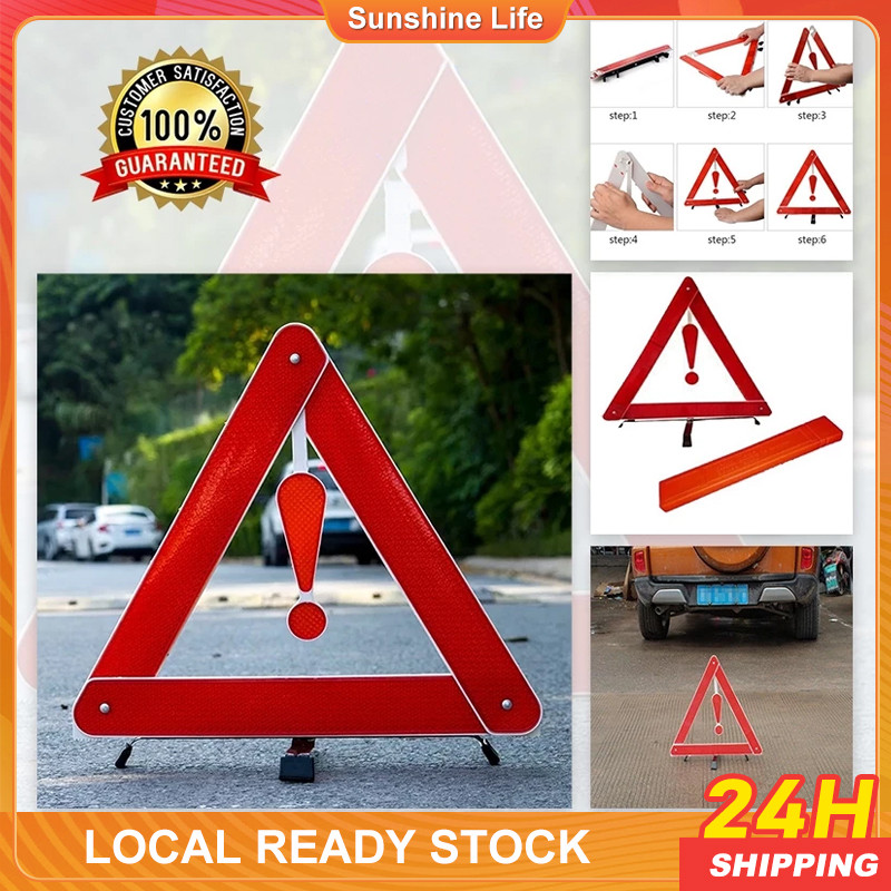Early Warning Device Parking Tripod Warning Triangle Reflectorized ...